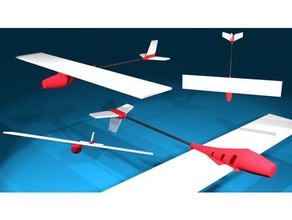 rc glider Fahrzeuge Flugzeug - Spielzeug 3d print model - Mito3D