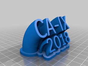 ca-ix 2018 de la oficina personalizado 3d print model - Mito3D