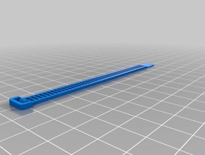 ziptie parts clamp holder strap strip zip kravat 3d print model - Mito3D