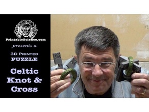 3d baskılı puzzle celtic knot arası bulmaca beyin teaser demontaj 3d print model - Mito3D