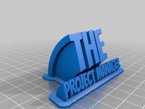 gerente de proyecto la oficina personalizado 3d print model - Mito3D