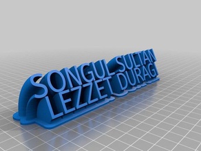 mi personalizados barrido de la placa con el nombre del &ndash signos logotipos 3d print model - Mito3D