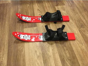 ski-adapter für Kinderwagen sport im freien 3d print model - Mito3D