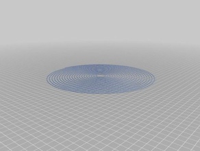 my customized spiral bed level test 245mm 3d printing tests 3d print model - Mito3D