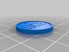 coin name lucie 3d printing pendant shopping cart 3d print model - Mito3D