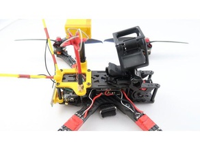 source de l'un support d'antenne des véhicules les drones sourceone 3d print model - Mito3D
