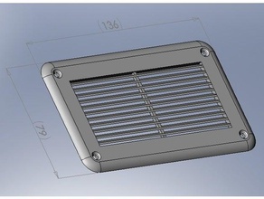 grille ventilation grid parts fan grill 3d print model - Mito3D
