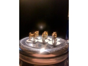 le shiba inu miniature jeux 28mm dd mdn chien donjons dragons 3d print model - Mito3D
