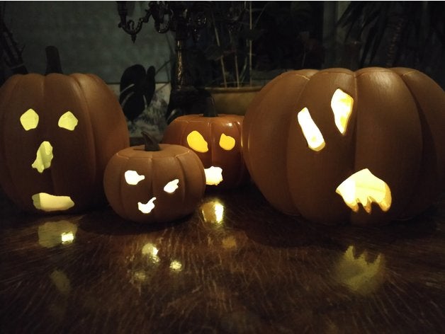 pumpkin family decor 2018 2019 autumn decoration halloween spooky 3D print model - Mito3D
