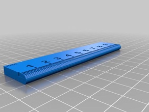 righello di misurazione lunghezze mm strumenti 10 cm per la matematica strumento matematico misurare misura 3d print model - Mito3D