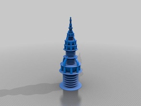 meine maßgeschneiderte futuristische Stadt-generator generator Kunst 3d print model - Mito3D