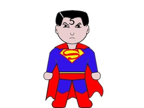 my superman 2d art 3d print model - Mito3D