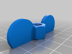 14 wing nut-10mm-125 parts customized 3d print model - Mito3D