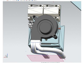 ducto enfriamiento capa montaje posterior anet a8 3d printer accessories mods extruder extrusor trasero tubo ventilador 3d print model - Mito3D