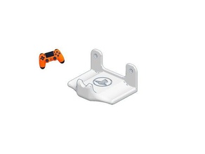 ps4 controller wall mount lightweight video games 3dsection accessory holder joey hills jujuterus logo playstation 4 ps2 ps3 remix sony 3d print model - Mito3D