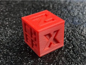 le pech d'étalonnage cube 3d de l'impression les tests cr-10 mini ender 3 filament vendredi nsfw 3d print model - Mito3D
