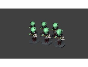 le ptgpmt sombre orcs d'infanterie jeux jeu accessoires de la fantaisie leurre prophètes miniature wargame modèle 3d print model - Mito3D