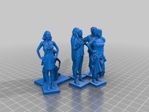 femme 025 026 027 028 029 030 Skulpturen 3d print model - Mito3D