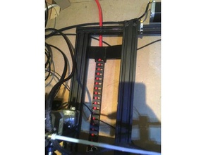 cr-10s-5s-Achse Kabel-Kette montieren 3d Drucker Teile creality cr-10 3d print model - Mito3D