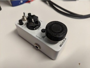 guitarra pedal descalzo botón la música accesorio personalizable el interruptor de guitar fx perilla 3d print model - Mito3D