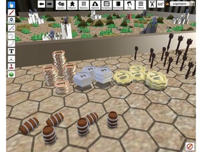 lotp moedas do jogo tokens jogos seta barril boardgame componentes atrair profetas wargame 3d print model - Mito3D