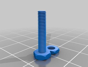 my customized isouts thread openscad library- m3 3d printing tests 3d print model - Mito3D