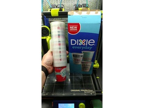 paramétrique distributeur de gobelets en papier ménage la salle bains accessoires le support tasse dixiecup dixie cup automatique 3d print model - Mito3D