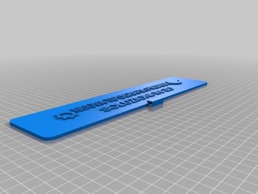 il mio personalizzato custumizable targhetta icone ufficio 3d print model - Mito3D