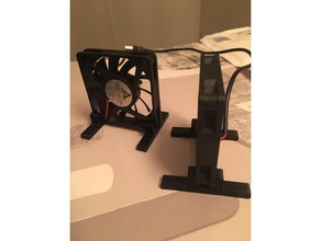 fan stand 60mm electronics 3d print model - Mito3D