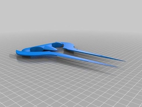 halo enerji kılıcı sahne mavi 3d print model - Mito3D