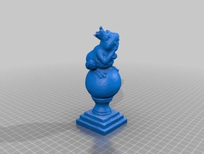 king frog 3d scan scans replicas frogs statue 3d print model - Mito3D