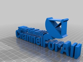 channel all logo other 3d print model - Mito3D