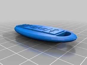 nissan gtr key automotive keychain 3d print model - Mito3D