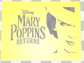 mary poppins returns stencil 2d art disney movie 3d print model - Mito3D