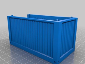 28mm intermodal shipping container sample pack toy game accessories 40k eclipse phase fallout miniature rpg scatter terrain shadowrun tabletop 3d print model - Mito3D