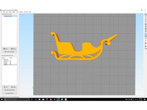 unicorn slitta oggetti di scena santa babbo natale in 3d print model - Mito3D
