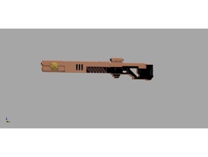 tau pulse rifle props fantasy warhammer weapons 3d print model - Mito3D