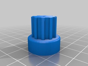 my customized parametric pulley 2mm shaft 3d printer parts 3d print model - Mito3D