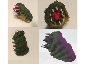 miniature pungent worm toys games dnd prop dungeons dragons fantasy 28mm monster roleplaying rpg tabletop gaming 3d print model - Mito3D