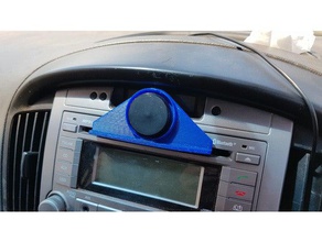 autoradio lettore cd magnetico tablet phone holder 3d print model - Mito3D