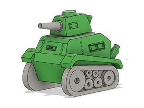 Spielzeug Panzer - Spiele tanks wwii 3d print model - Mito3D