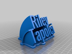 riley tapolci office personalizzato 3d print model - Mito3D