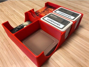 les noms de code carte conteneur jouets jeux la boîte cas cadre l'organisation organisateur le stockage voyage 3d print model - Mito3D