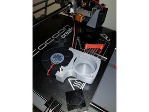 remix 50x15 radial 40mm ventilador axial de adaptador 3d a impressora extrusoras fã cct do casulo duto wanhao 3d print model - Mito3D