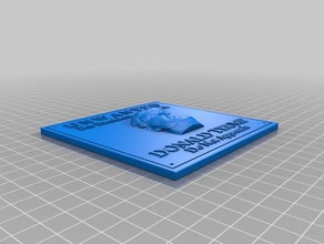 indesiderati trump persone personalizzato placca donald 3d print model - Mito3D
