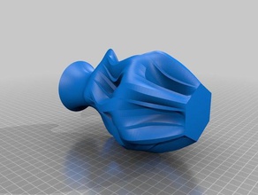 fiocco di neve vaso sculture modalità 3d print model - Mito3D