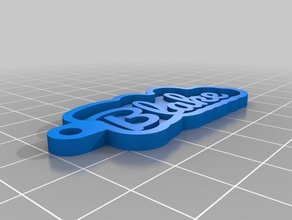 blake Anahtarlık özelleştirilmiş 3d print model - Mito3D