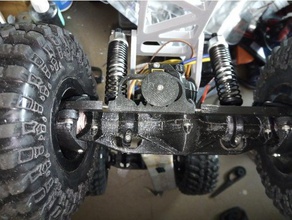 rack pinion steering ursa bear fully printable monster truck rc vehicles peanut rake 3d print model - Mito3D