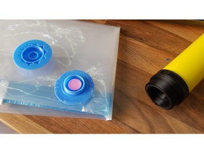 handpump adapter vacuum pump parts 3d print model - Mito3D