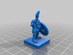dwarf slayer toys games 28mm heroic scale miniature roleplaying rpg tabletop warhammer fantasy 3d print model - Mito3D
